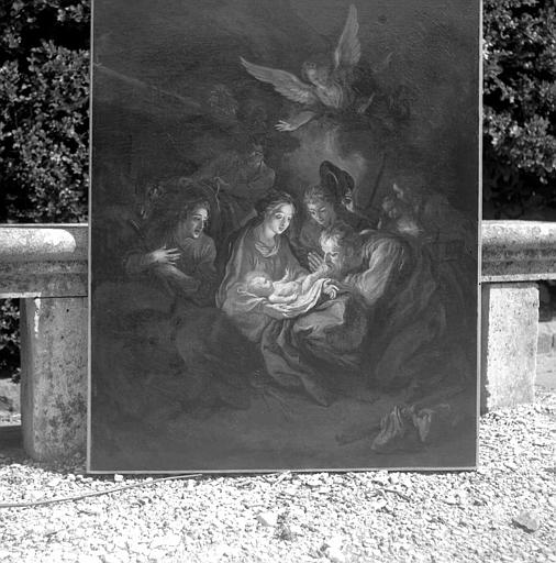 Nativité, peinture sur toile