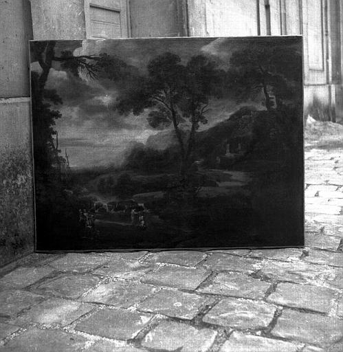 Paysage, peinture sur toile