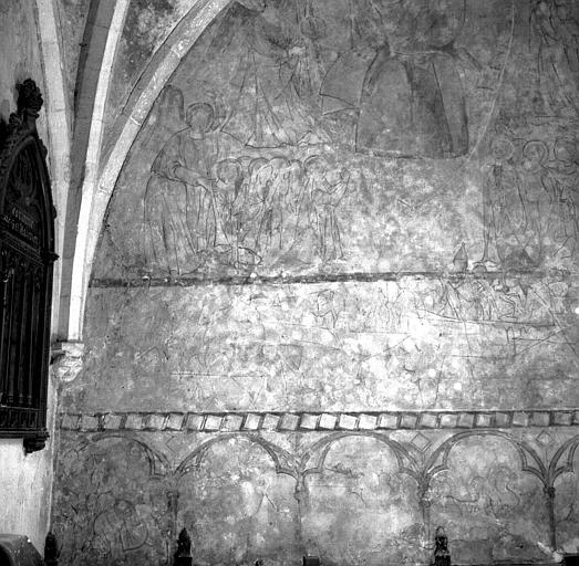 Jugement Dernier, peinture murale de la chapelle du bas-côté nord