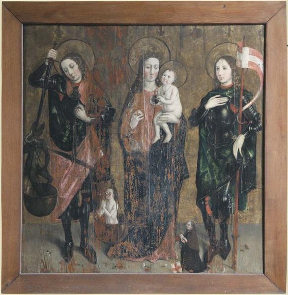 tableau : Vierge à l'Enfant avec saint Michel et saint Gangolphe, vue générale