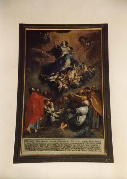 Tableau, cadre : l'Assomption