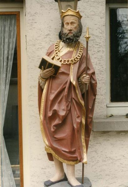 Sculpture : saint Oswald (?)