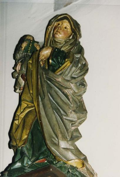 groupe sculpté : Sainte Anne et la Vierge enfant, vue générale