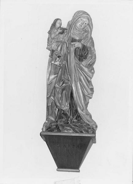 groupe sculpté : Sainte Anne et la Vierge enfant, vue générale