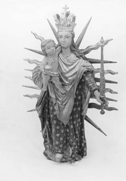 Statue de procession : Vierge à l'Enfant