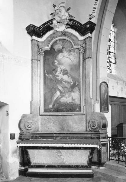 Autel, retable, tableau : saint Roch