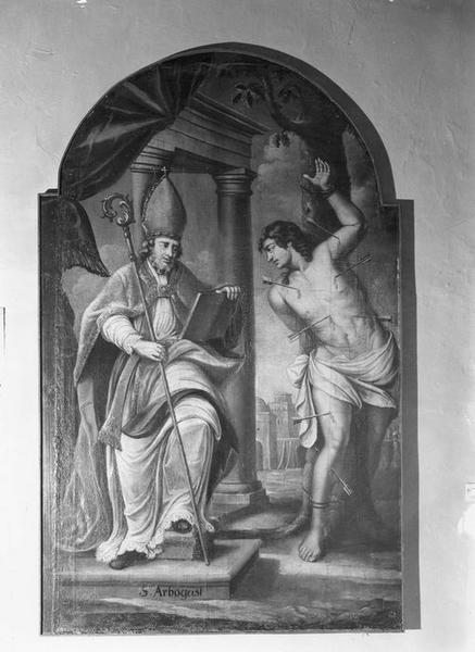 tableau : saint Arbogast et saint Sébastien, vue générale