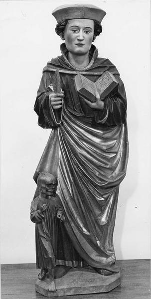 statue : saint Fridolin, vue générale - © Ministère de la Culture (France), Médiathèque du patrimoine et de la photographie (objets mobiliers), tous droits réservés