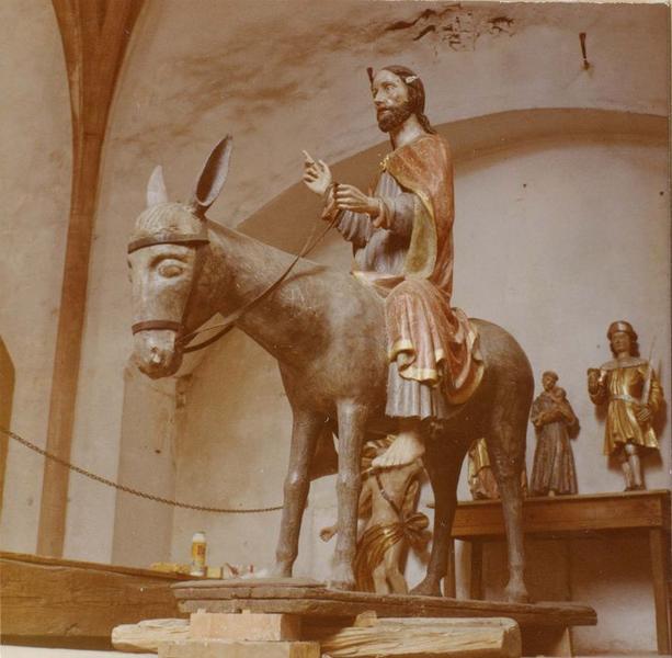 groupe sculpté : Christ des rameaux, vue générale - © Ministère de la Culture (France), Médiathèque du patrimoine et de la photographie (objets mobiliers), tous droits réservés