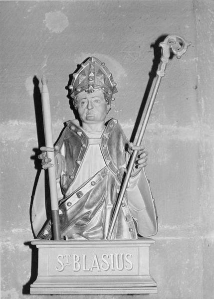 buste : saint Blaise, vue générale - © Ministère de la Culture (France), Médiathèque du patrimoine et de la photographie (objets mobiliers), tous droits réservés