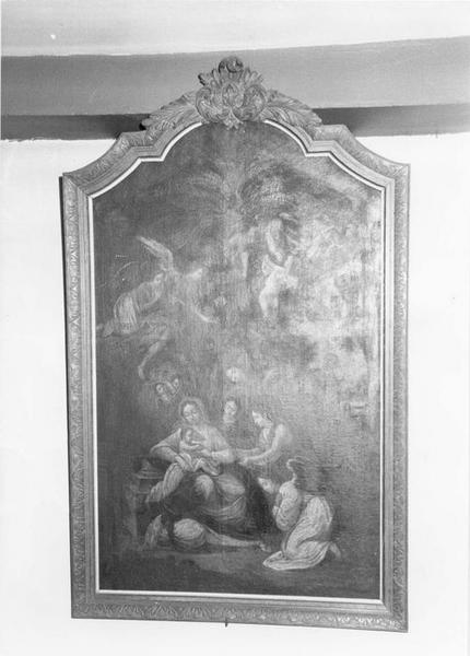 tableau, cadre : la Sainte Famille, vue générale - © Ministère de la Culture (France), Médiathèque du patrimoine et de la photographie (objets mobiliers), tous droits réservés