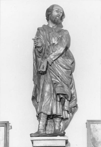 statue : saint portant la barbe, vue générale - © Ministère de la Culture (France), Médiathèque du patrimoine et de la photographie (objets mobiliers), tous droits réservés