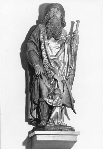 statue : saint Roch, vue générale - © Ministère de la Culture (France), Médiathèque du patrimoine et de la photographie (objets mobiliers), tous droits réservés