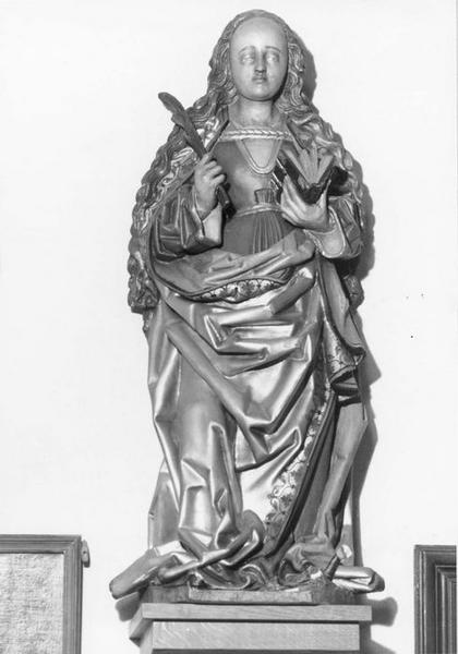 statue : sainte martyre, vue générale - © Ministère de la Culture (France), Médiathèque du patrimoine et de la photographie (objets mobiliers), tous droits réservés