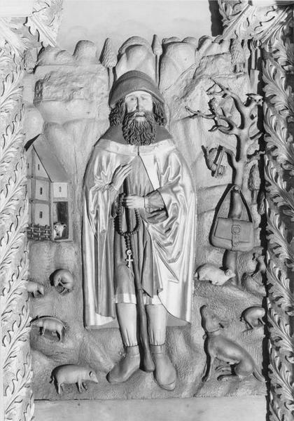 Bas-relief : saint Wendelin