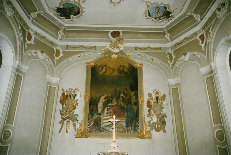 tableau, cadre : le martyre de saint Maurice, vue générale