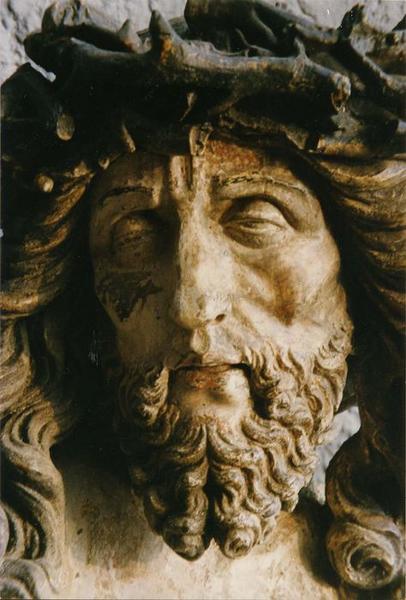 statue : Christ en croix (Le), détail - © Ministère de la Culture (France), Médiathèque du patrimoine et de la photographie (objets mobiliers), tous droits réservés