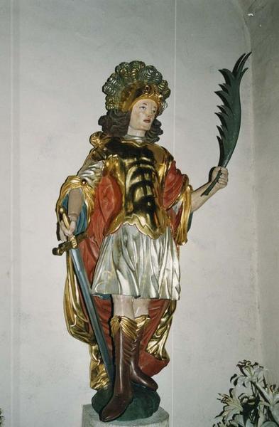 statue : Saint Quirin, vue générale