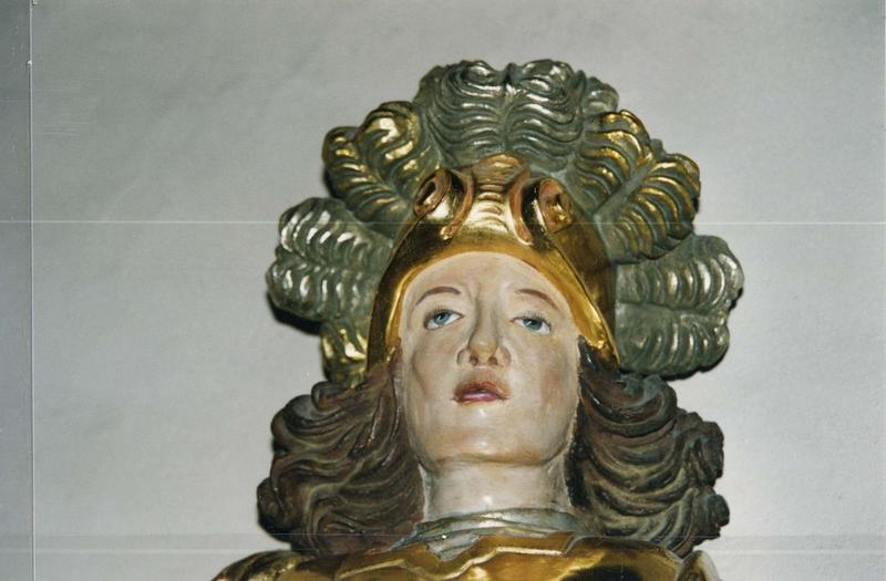 statue : Saint Quirin, vue partielle