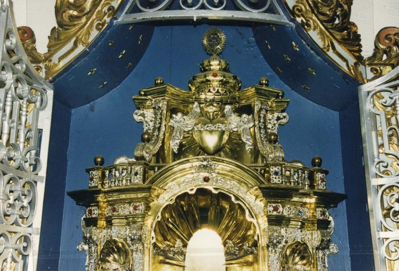 reliquaire-monstrance de la Vierge, vue partielle