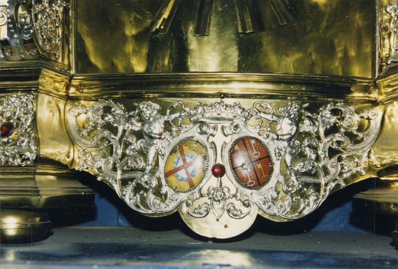 reliquaire-monstrance de la Vierge, détail