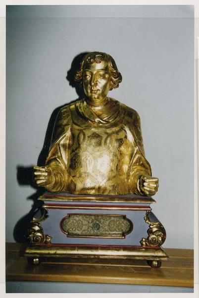 buste-reliquaire de saint Laurent diacre, vue générale