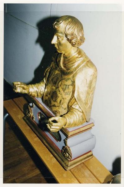 buste-reliquaire de saint Laurent diacre, vue générale