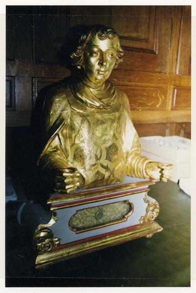 buste-reliquaire de saint Laurent diacre, vue générale