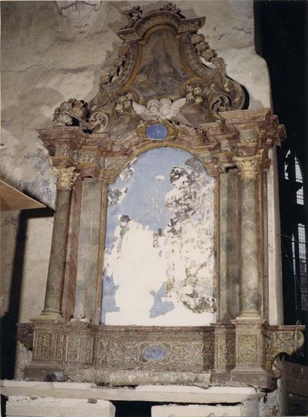 retable, tableau : saint François d' Assise, vue générale - © Ministère de la Culture (France), Médiathèque du patrimoine et de la photographie (objets mobiliers), tous droits réservés