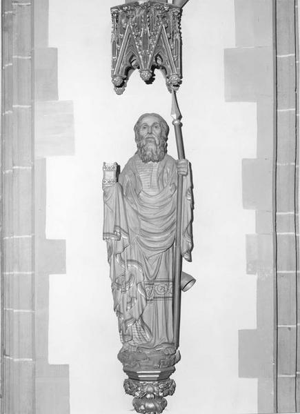 statue : saint Thomas, vue générale