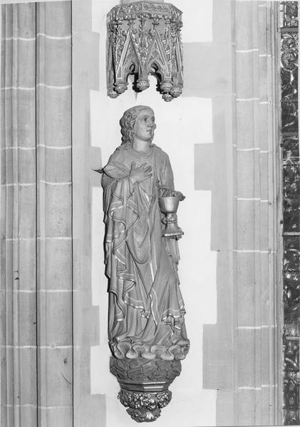 statue : saint Jean l'Evangéliste, vue générale