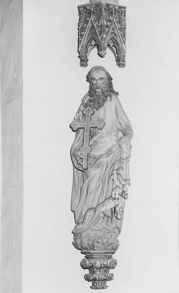 statue : saint Philippe, vue générale