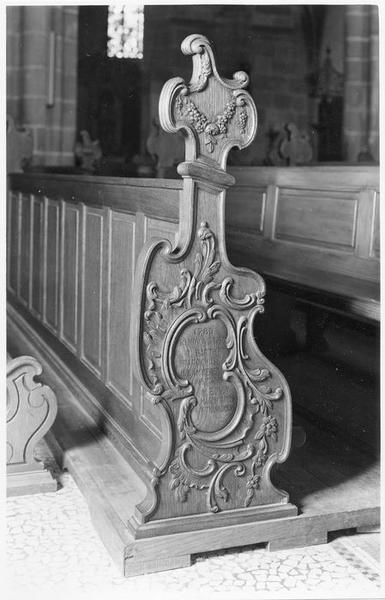 bancs de fidèles, vue partielle - © Ministère de la Culture (France), Médiathèque du patrimoine et de la photographie (objets mobiliers), tous droits réservés