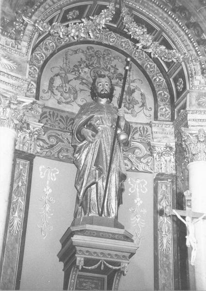 statue du maître-autel : saint Jacques le Majeur, vue générale