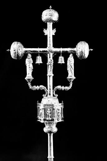 Croix processionnelle en argent, revers