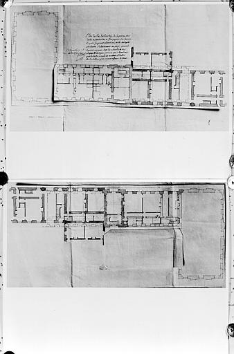 Deux plans du rez-de-chaussée des appartements