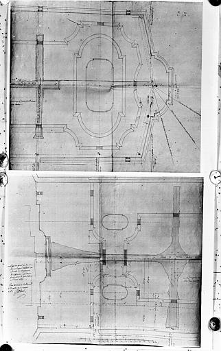 Deux plans du grand jardin