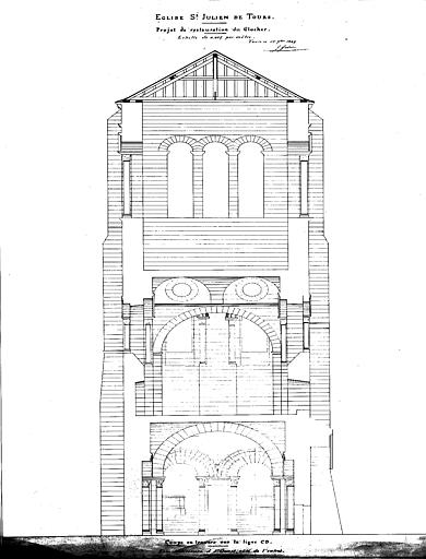 Projet de restauration du clocher, f.6