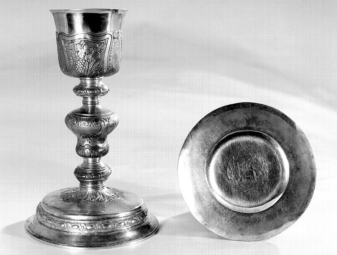 Calice et patène en argent