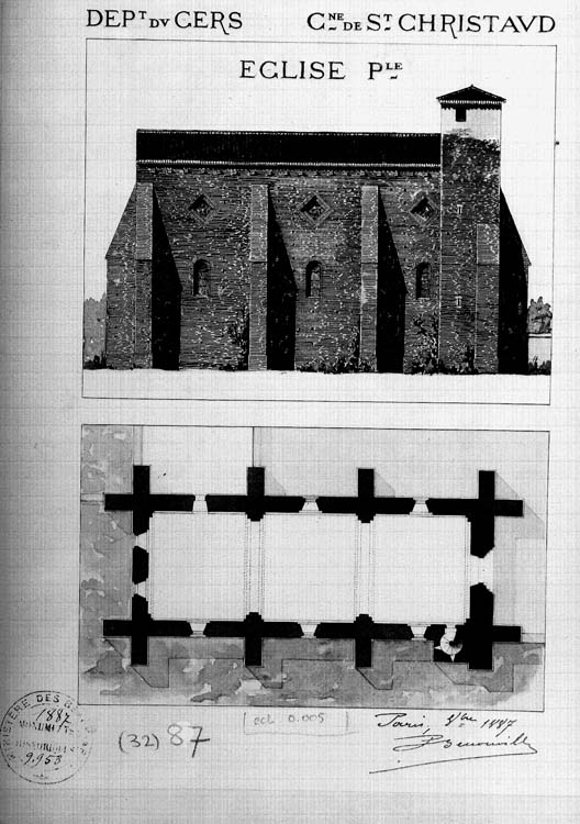 Plan de l'église