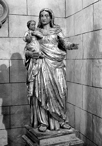 Statue de la Vierge à l'Enfant, en bois doré - © Ministère de la Culture (France), Médiathèque du patrimoine et de la photographie, diffusion RMN-GP