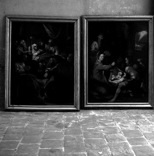 Tableaux (2) : avers, 'La dormition de la Vierge', 'L'Adoration des bergers', huile sur bois - © Ministère de la Culture (France), Médiathèque du patrimoine et de la photographie, diffusion RMN-GP