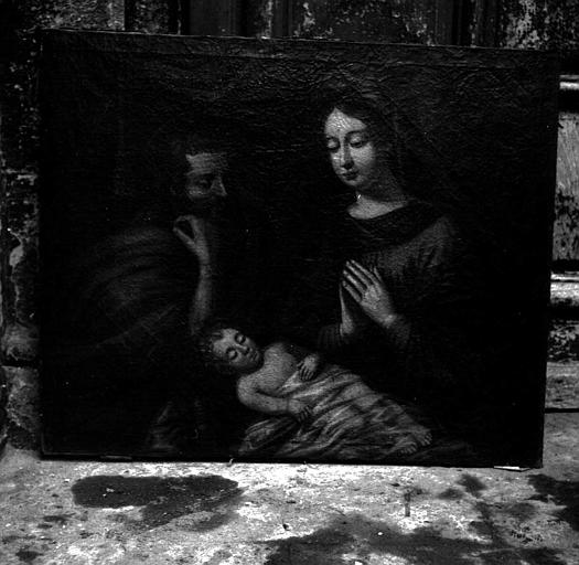 La sainte famille, peinture sur toile