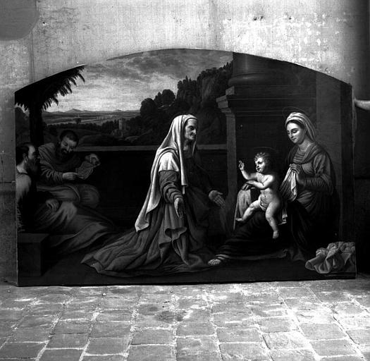 Sainte famille et sainte Anne, peinture sur toile