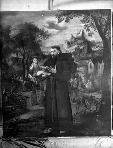 Saint François, peinture sur toile