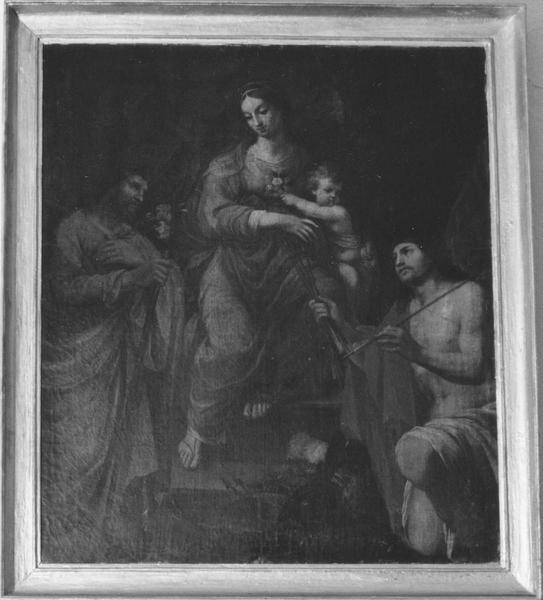 tableau : Vierge à l'Enfant encadrée par saint Joseph et saint Sébastien (la), vue générale