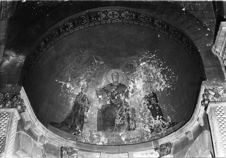 Peinture monumentale : Saint Benoit donnant sa règle aux religieux d'Ainay