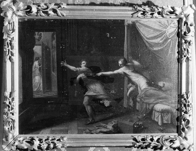 Tableau : Joseph et la femme de Putiphar, huile sur toile - © Ministère de la Culture (France), Médiathèque du patrimoine et de la photographie (objets mobiliers), tous droits réservés
