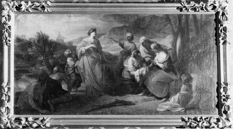 Tableau : La Découverte de Moïse par la fille du Pharaon, huile sur toile - © Ministère de la Culture (France), Médiathèque du patrimoine et de la photographie (objets mobiliers), tous droits réservés