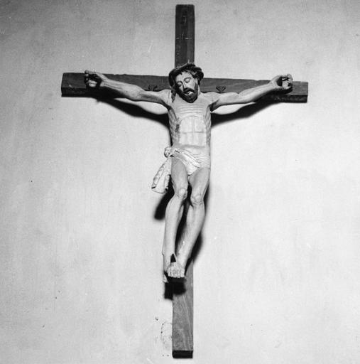 Statue-reliquaire : Christ en croix, bois sculpté, peint - © Ministère de la Culture (France), Médiathèque du patrimoine et de la photographie (objets mobiliers), tous droits réservés